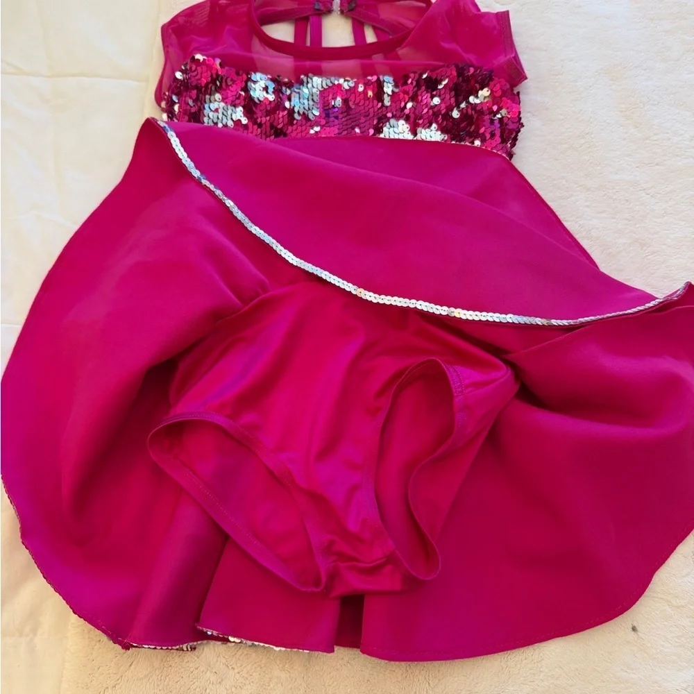 Girls Fuchsia Sequin Weissman Dance Costume
